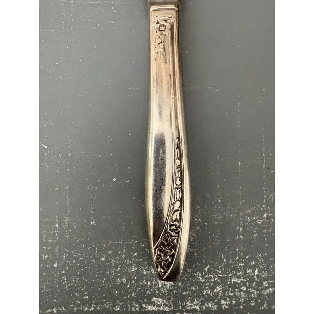 Vintage Wm Rogers Starlight Queen Mary Silverplate Dinner Knife 9”